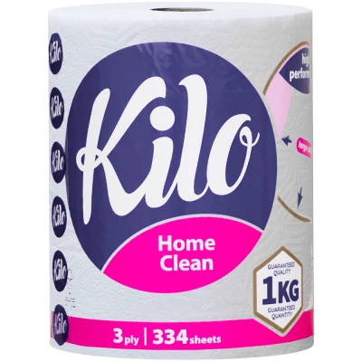 Prosop de bucătărie 3 straturi 334 foi Kilo Home Clean 80.3 m