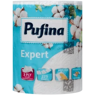 Prosop de hartie rulou 3 straturi 50 m, 225 foi, Pufina Expert