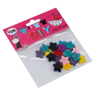 Accesorii craft stelute lemn 20 buc*12 pungi