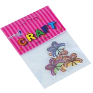 Accesorii pentru craft - fluturi din lemn, multicolori, 5 buc*12 pungute/set