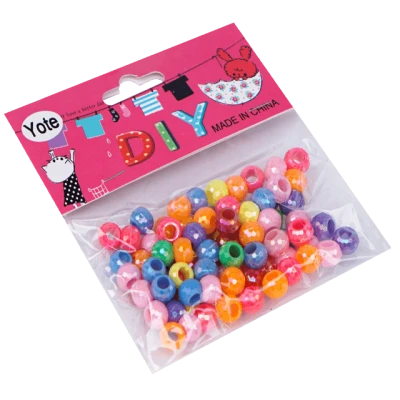 Accesorii pentru craft - margelute sidefate color, 20 G*12 pungute/set