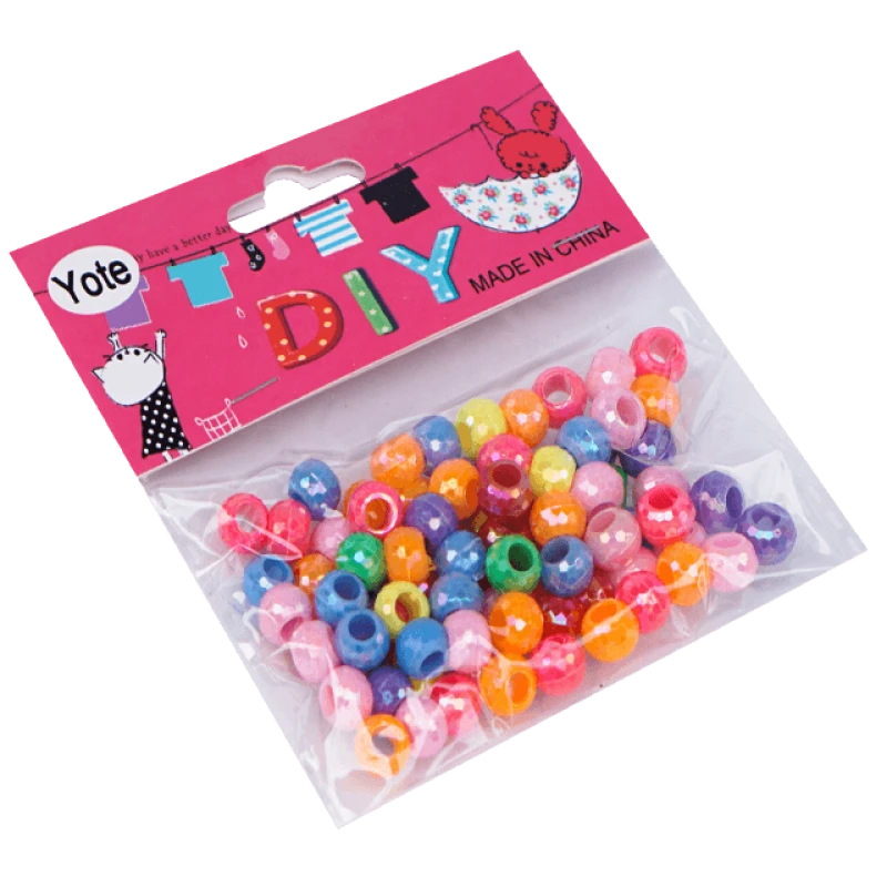 Accesorii pentru craft - margelute sidefate color, 20 G*12 pungute/set