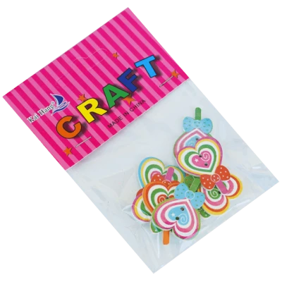 Accesorii pentru craft - sweety in diverse culori, 8 buc*12 pungute/set