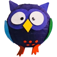 Set educativ de creatie, lampa, multicolora, cu model de bufnita, 19.5 CM