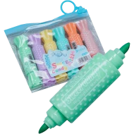 Evidentiatoare duble pastel cu doua capete 6 culori, Duole