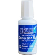 Fluid corector lichid 18 ml alb cu pensula uscare rapida