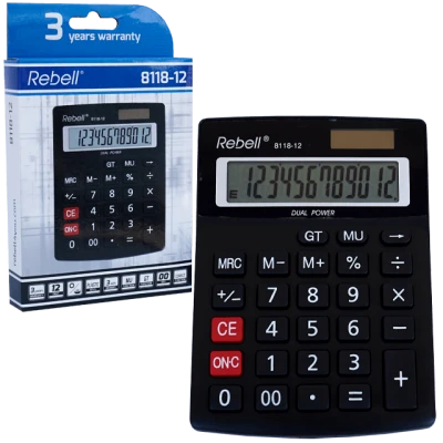 Calculator Birou REBELL 8118-12