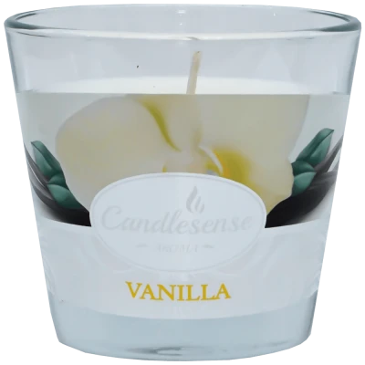 Lumanare parfumata vanilie 26 ore in pahar sticla Candlesense
