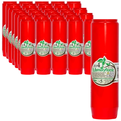Set 32 candele cu ulei 5 zile pentru cimitir ZO 4 Memoryflame 325 g Zniczplast