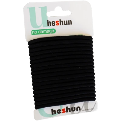 Set 18 elastice negre rotunde *12 tiple