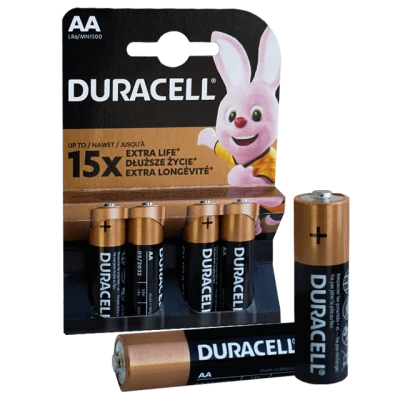 Baterii Alcaline R6 4 buc/set Duracell