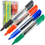 Set 12 markere whiteboard lichide, culori mixte