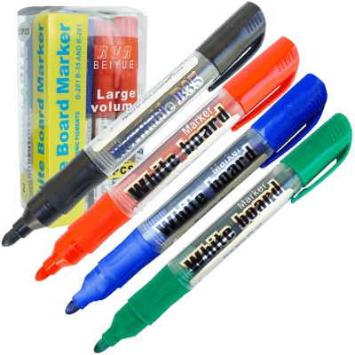 Set 12 markere whiteboard lichide, culori mixte