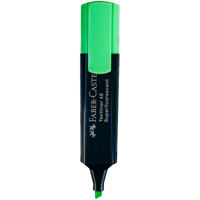 Textmarker fluorescent verde Faber-Castell 