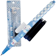 Stilou scolar cu desen oite imprimat, cu penita ascunsa, mecanism tip Click si 2 rezerve, 866
