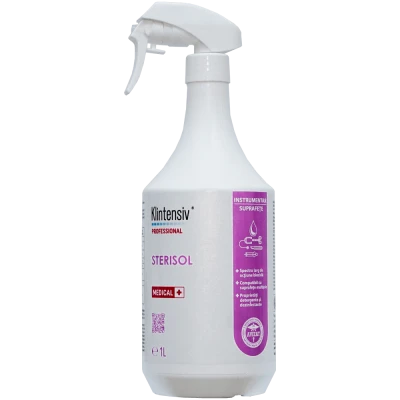 Dezinfectant instrumentar si suprafete 1 L cu pulverizator, Klintensiv Sterisol