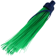 Matura de gradina rotunda, verde, cu peri lungi si rigizi, pentru indepartarea murdariei, 39 CM