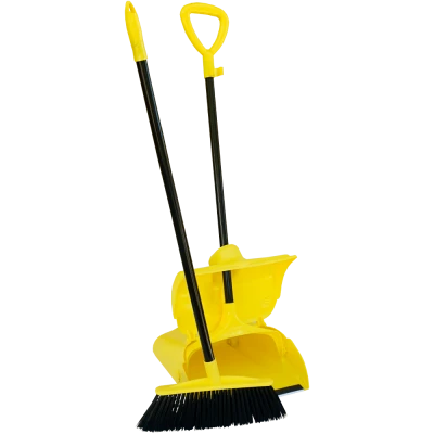 Set matura si faras cu lamela din cauciuc, roti si capac batant, 2 cozi metalice, Proffy, galben-negru