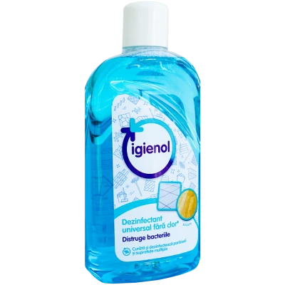Dezinfectant universal fara clor pentru suprafete si obiecte, Igienol, 1 L