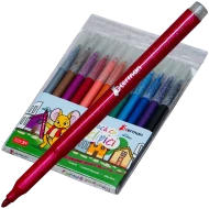 Set 12 carioci cu sclipici colorate pentru desen si creatie, Soricelul Chitibus