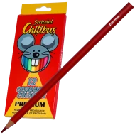 Creioane colorate 12 buc preascutite Premium, Soricelul Chitibus