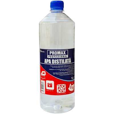 Apa distilata pentru fier de calcat si baterii auto 1 litru Promax