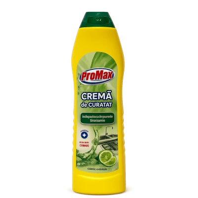 Crema curatat ProMax microcristale citrice 500 ml bucatarie baie