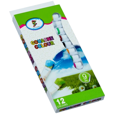 Acuarela tempera pe baza de apa pentru pictura 12 culori x 12 ml, Adison