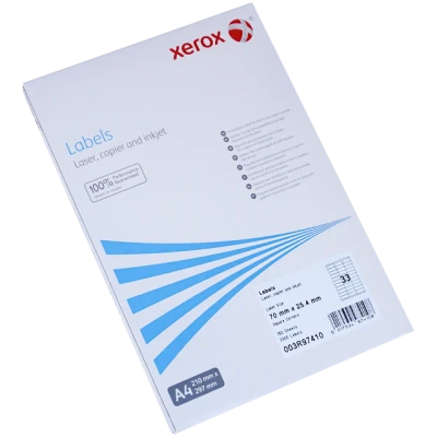 Etichete albe autocolante A4, 33 bucăți/coala, xerox
