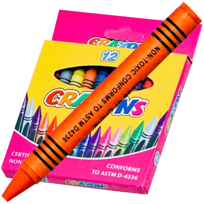 Creioane cerate 12 culori pentru copii non toxic Adison