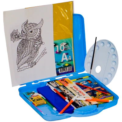 Set creativ pictura si desen pentru copii cu accesorii