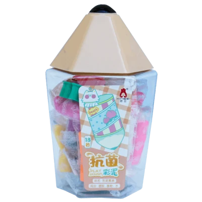 Plastilina in cutie forma creion, 24 culori