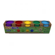 Plastilina copii 3+ ani set 5 borcanele 566 g parfumata non-toxica Qiaoyi