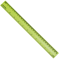 Rigla gradata din plastic, color, 30 CM