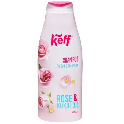 Sampon pentru par uscat Sano Keff 500 ml Rose Kukui Oil