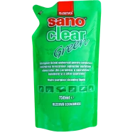 Detergent pentru geamuri Sano Clear Green Rezerva 750 ml