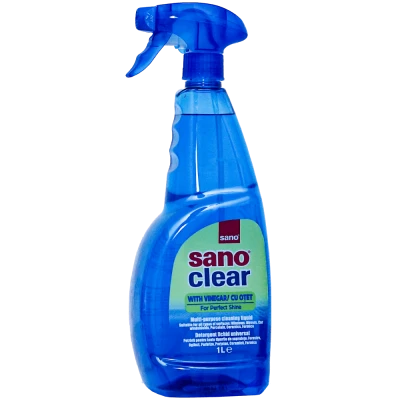 Detergent pentru curatarea geamurilor Sano Clear cu Otet 1 litru