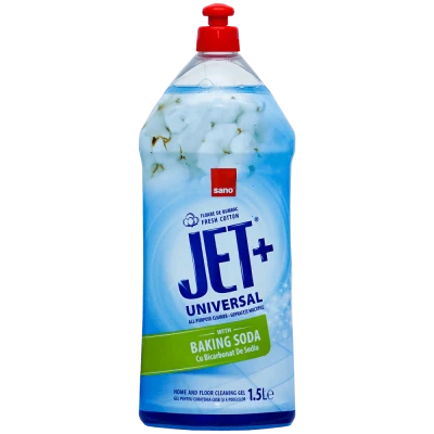 Detergent gel multisuprafete 1.5L, Sano Jet cu bicarbonat
