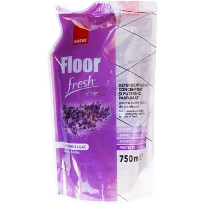 Detergent lichid pardoseli concentrat lavanda refill 750 ml, Sano