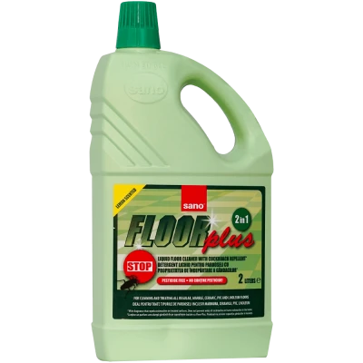 Detergent pentru pardoseli Sano Floor Plus, 2 în 1, 2 litri