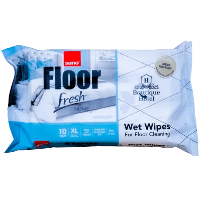 Șervetele umede curățare pardoseli, 70x40 cm, Sano Floor Wipes Boutique Hotel, 10 buc/set