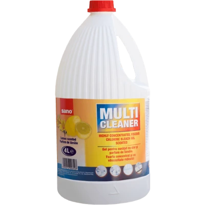 Detergent universal gel cu clor Sano Multicleaner, 4 litri