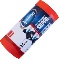 Saci menajeri Sano Optima, 35 L, roșii, 15 buc