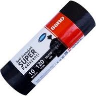 Saci menajeri Sano Optima Super, 120 L, negri, 10 buc