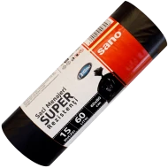 Saci menajeri Sano Optima Super, 60 L, negri, 15 buc