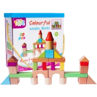 Set 30 de Cuburi din Lemn
