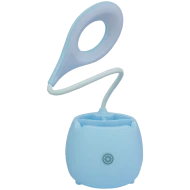 Lampă de birou cu suport pentru pixuri și telefon, iluminare LED, USB