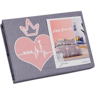 Lenjerie de pat satin + catifea 120G, 4 piese