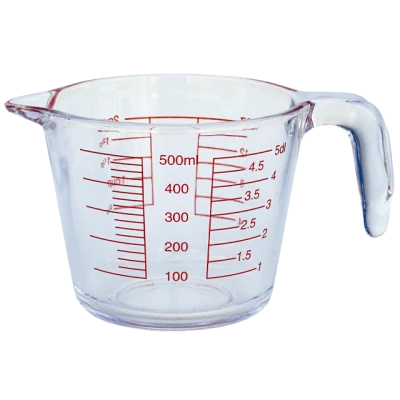 Cană sticlă gradată 500 ml
