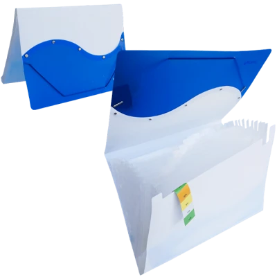 Mapa din pvc cu 13 compartimente si elastic 